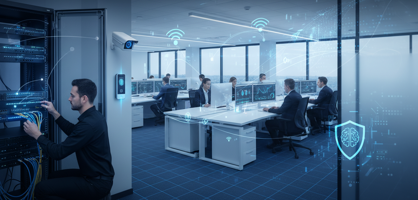 Structured cabling and server rack installation